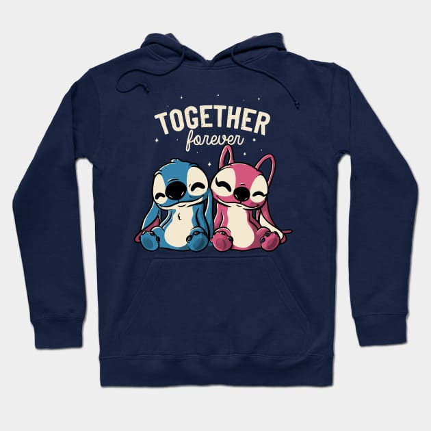 Together Forever Cute Lover Gift Hoodie by eduely